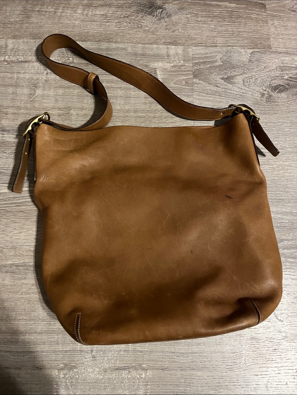 Coach Cognac Leather Slouch Shoulder Bag - Picture 4 of 4